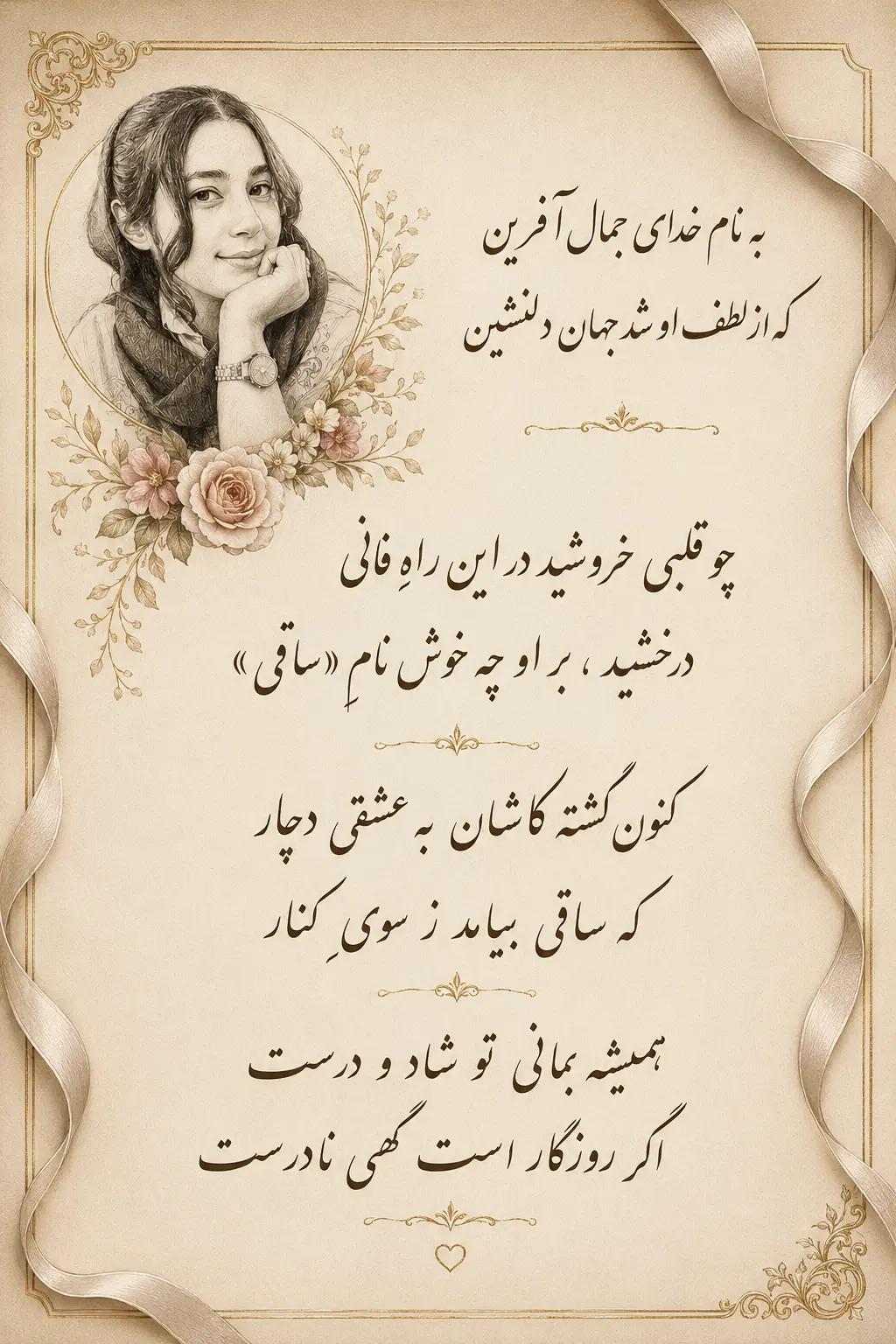 شعر تولد ساقی
